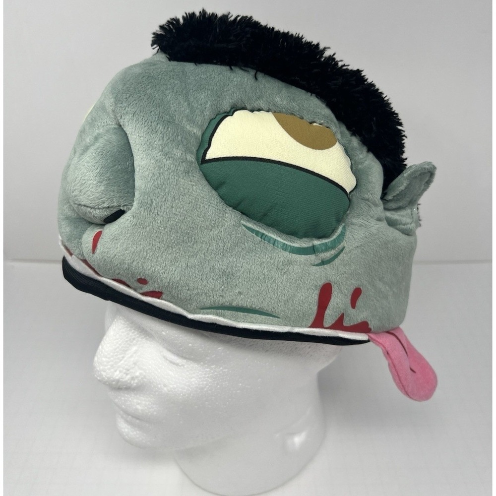 Think Geek Plush Zombie Hat Brain Eating Cap Halloween Costume Prop Soft Novelty